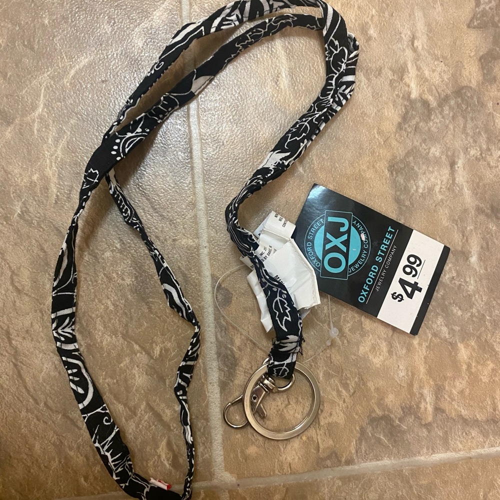 Blue Patterned Lanyards - Picture 2 of 5